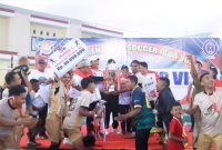 Nuisuya Fc Merayakan Juara 1 pada Turnamen Mini Soccer Kapolres Cup VIII Tahun 2025. (Rakyatmu)