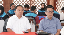 Sekda Kota Ternate, Dr. Rizal Marsaoly bersama Plt. Kepala Bappelitbangda Taufik Jauhar di Musrenbang Komunitas