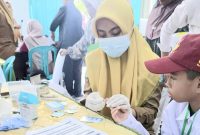 Pemeriksaan Kesehatan kepada Anak-anak yang Lolos Seleksi Sekolah Rakyat. (Dinkes for Rakyatmu) 