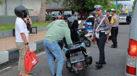 Kendaraan yang Ditilang Satlantas Polda Maluku Utara saat Gelar Operasi Patuh Kie Raha. (Istimewa/Rakyatmu)