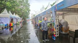 Sekda Kota Ternate, Rizal Marsaoly Pantau Kesiapan Pelaksanaan Festival Kora-Kora di Taman Nukila