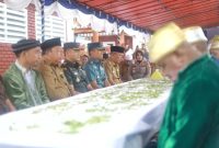 Suasana Baca Doa Peresmian Kawasan Kuliner Jolemajiko Kota Ternate 