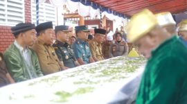 Suasana Baca Doa Peresmian Kawasan Kuliner Jolemajiko Kota Ternate 