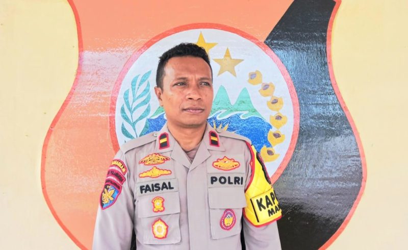 Kapolsek Mangoli Barat, Ipda Faisal Pora. (Istimewa/Rakyatmu)