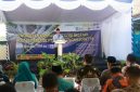 Wali Kota Ternate M. Tauhid Soleman saat Memberi Sambutan Dies Natalis FKUI ke-75 di RSUD Kota Ternate. (Ongky for Rakyatmu) 