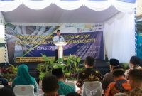 Wali Kota Ternate M. Tauhid Soleman saat Memberi Sambutan Dies Natalis FKUI ke-75 di RSUD Kota Ternate. (Ongky for Rakyatmu) 