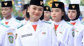 Paslibraka HUT RI Kabupaten Kepulauan Sula. (Hardiman for Rakyatmu)