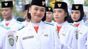 Paslibraka HUT RI Kabupaten Kepulauan Sula. (Hardiman for Rakyatmu)