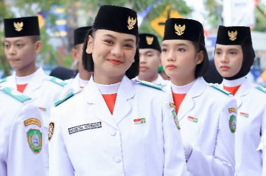Paslibraka HUT RI Kabupaten Kepulauan Sula. (Hardiman for Rakyatmu)