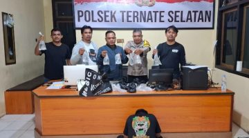 Polisi Amankan Pelaku dan Barang Bukti. (Rakyatmu)