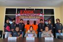 Konferensi Pers Polres Ternate Terkait Dugaan Kasus Pencurian 4 Unit Sepeda Motor. (Rakyatmu)