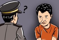 Ilustrasi Pelaku Membohongi Polisi. (Istimewa/Rakyatmu)