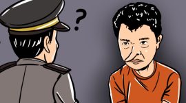 Ilustrasi Pelaku Membohongi Polisi. (Istimewa/Rakyatmu)