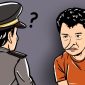 Ilustrasi Pelaku Membohongi Polisi. (Istimewa/Rakyatmu)