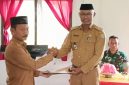 Alwan Lakoko Terima Jabatan Baru Sebagai Camat Mangoli Utara di Acara Sertijab. (Rakyatmu)