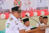 Wakil Bupati Pulau Taliabu, La Ode Yasir membuka sosialisasi bahaya narkoba. (Istimewa/Rakyatmu)