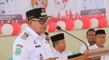 Wakil Bupati Pulau Taliabu, La Ode Yasir membuka sosialisasi bahaya narkoba. (Istimewa/Rakyatmu)