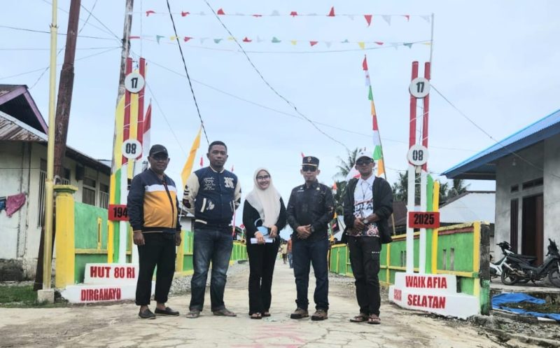 Tim Lomba Desa Merah Putih di Kepulauan Sula saat Melakukan Penilaian. (Rakyatmu) 