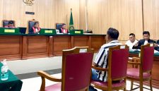 Suasana Sidang Lanjutan Kasus Dugaan BTT Kepulauan Sula di Pengadilan Negeri Ternate. (Rakyatmu)