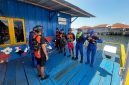 Tim SAR Tobelo saat Melakukan Pencarian Orang Hilang di Laut Halmahera Utara. (Basarmas for Rakyatmu)