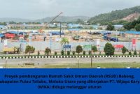 Proyek Pembangunan RSUD Bobong. (Rakyatmu)