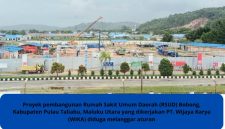 Proyek Pembangunan RSUD Bobong. (Rakyatmu)