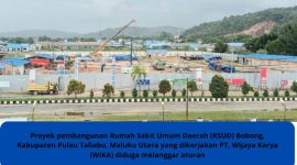 Proyek Pembangunan RSUD Bobong. (Rakyatmu)