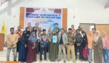Foto Bersama Usai Muscab II IKA PMII Kabupaten Kepulauan Sula di Hotel Beliga. (Rakyatmu)