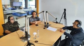 Kepala Dinas Perhubungan, Mochtar Hasim  (Tengah) Ketua Komisi I, Muzakir Gamgulu dan Kabag Kerjasama, Chairul S. Arief. (Istimewa)