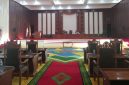 Suasana Anggota DPRD Pulau Taliabu dari Fraksi PKD Keluar dari Ruang Rapat Paripurna Pengesahan APBD-P TA 2025. (Rakyatmu)