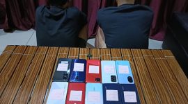 Polisi Mengamankan Dua Orang Terduga Pelaku Pencurian Handphone di Kota Ternate. (Rakyatmu)