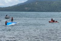 Long boat saat dievakuasi Tim SAR Gabungan. Dok; Basarnas Ternate
