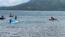 Long boat saat dievakuasi Tim SAR Gabungan. Dok; Basarnas Ternate