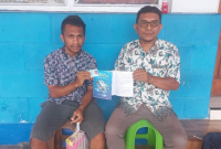 Pria Asal Sorong yang dipulangkan Dinas Sosial Kota Ternate. (Rakyatmu)