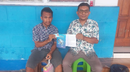 Pria Asal Sorong yang dipulangkan Dinas Sosial Kota Ternate. (Rakyatmu)