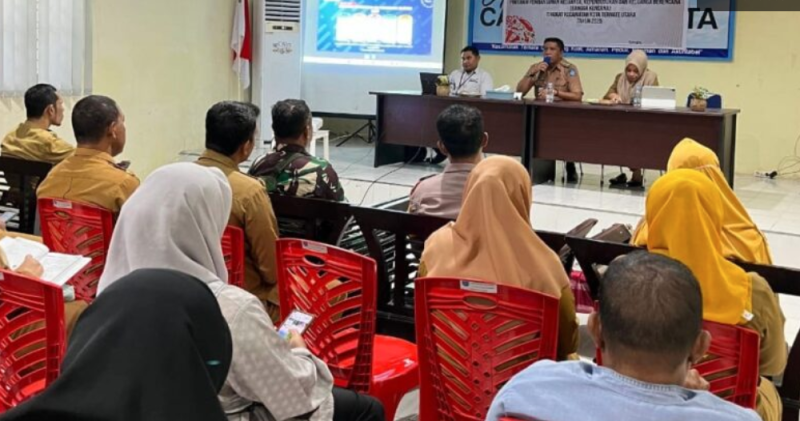 Rakornas Program Bangga Kencana di Aula Kantor Camat Ternate Utara