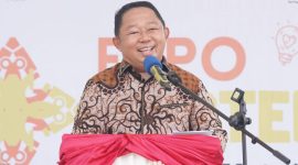 Sekda Kota Ternate, Rizal Marsaoly saat Buka Kegiatan Expo Medtech di Benteng Oranje