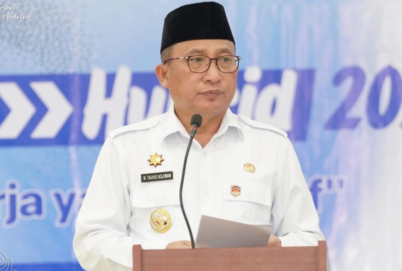 Wali Kota Ternate, M. Tauhid Soleman saat Membuka Job Fair Hybrid 2025