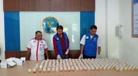 Pelaksanaan tes urine yang dilakukan BNN Tidore Kepulauan terhadap seluruh PPPK paruh waktu lingkup Pemerintah Kota Tidore Kepulauan. (Istimewa)