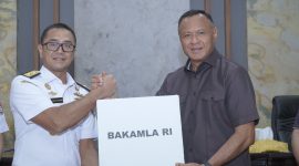 Pemerintah Kota Tidore Kepulauan menghibahkan lahan ke Badan Keamanan Laut untuk memperkuat keamanan laut. (Istimewa)