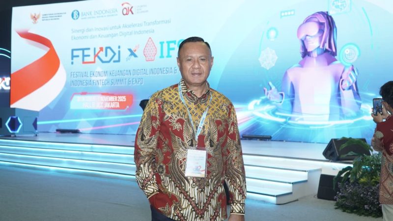 Wali Kota Tidore Kepulauan Muhammad Sinen menghadiri Festival Ekonomi Keuangan Digital Indonesia dan Indonesia Fintech Summit & Expo (FEKDI x IFSE) 2025 di Jakarta. (Istimewa)