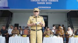 Wali Kota Ternate saat Memberikan Sambutan pada Acara Peluncuran Program Genting