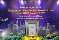 Penghargaan Kota Sehat dengan Predikat Swasti Saba Wiwerda