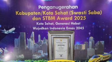 Penghargaan Kota Sehat dengan Predikat Swasti Saba Wiwerda 