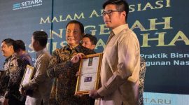 Sustainability Manager Harita Nickel, Alexander Lieman, menerima piagam Business and Human Rights (BHAM) Award dari SETARA Institute pada Rabu (26/11/2025) di Jakarta. 