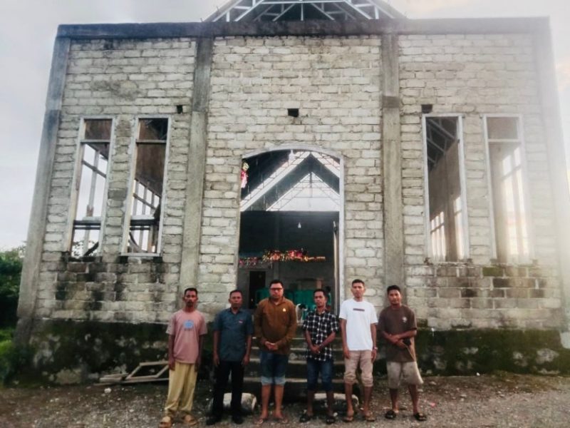Pembangunan Gereja GPM Wahe di Pulau Taliabu. (RakyatMu)
