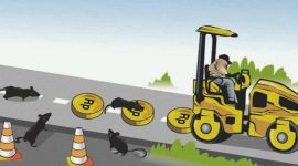 Ilustrasi Proyek Jalan Fiktif. (Istimewa)