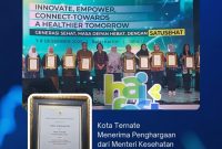 Foto Bersama pada Penerimaan Penghargaan Skrining Bayi Baru Lahir di Balai Kartini, Jakarta