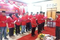 Suasana Pengukuhan Pengurus DPC PDIP Kabupaten Pulau Taliabu. (RakyatMu)