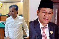 Tersangka Korupsi BTT Kepulauan Sula Andi Muhammad Khairul Akbar alias Puang (Kanan) dan Lasidi Leko (Kiri). (RakyatMu)